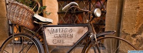 Vintage Cover Photo, Twitter Aesthetic Header, Dark Academia Food, Vintage Facebook Cover, Cafe Banner, Facebook Cover Photos Vintage, Vintage Banners, Brown Banner, Bicycle Cafe