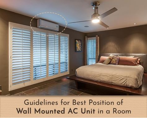 How To Hide Mini Split Ac, Ac In Room, Small Ac Unit, Bedroom Air Conditioner, Wall Ac Unit, Split Ac Unit, Air Conditioner Design, Wall Mounted Air Conditioner, Wall Air Conditioner