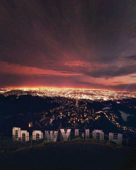 Hollywood Sign, At Night, Cityscape, Books Wattpad, Hollywood, Angeles, Wattpad, California, Books