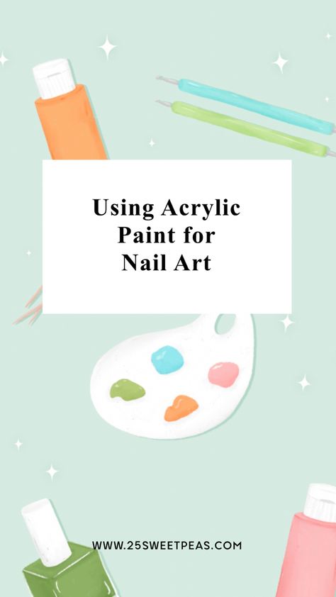 Nail Designs With Acrylic Paint, Acrylic Painting On Nails, Nail Art Acrylic Paint, Paint Nails With Acrylic Paint, Painting Nails With Acrylic Paint, How To Learn Nail Art, Acrylic Paint Nails, Nail Art With Acrylic Paint, How To Paint Your Own Nails