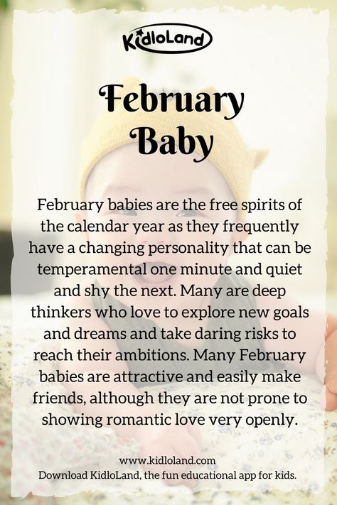 Secret of a February Baby! KidloLand reveals amazing personalities and qualities about February baby! #february #baby February Born Facts, February Birthday Month Quotes, February Quotes Month Of, February 1st Quotes, February Born Quotes, Feb Pisces, February Birthday Month, Birth Month Meanings, February Birthday Quotes