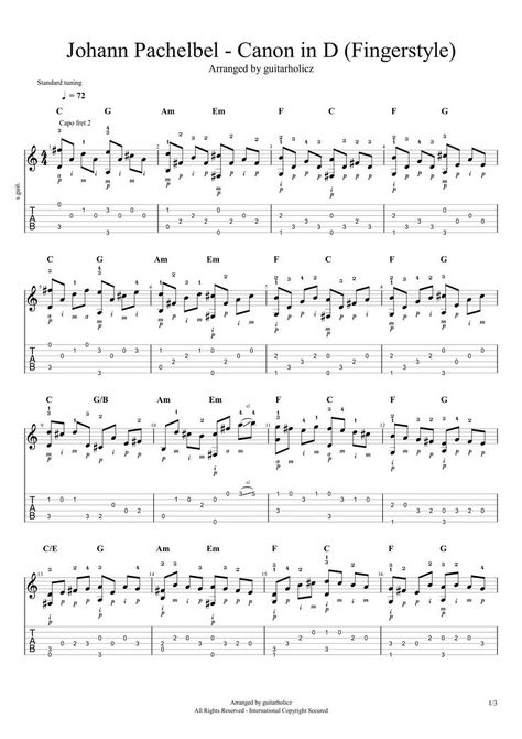 Basic Chords Guitar, Johann Pachelbel, Canon In D, Easy Guitar Tabs, Guitar Tabs Songs, Guitar Notes, Acoustic Guitar Lessons, Guitar Chords And Lyrics, Guitar Chords For Songs