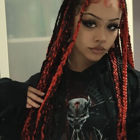 Aesthetic Stars, Afro Goth, Ig Account, Goth Makeup, Girls Hairstyles Braids, Girls Braids, Black Hairstyles, Afro Punk, Future Ideas