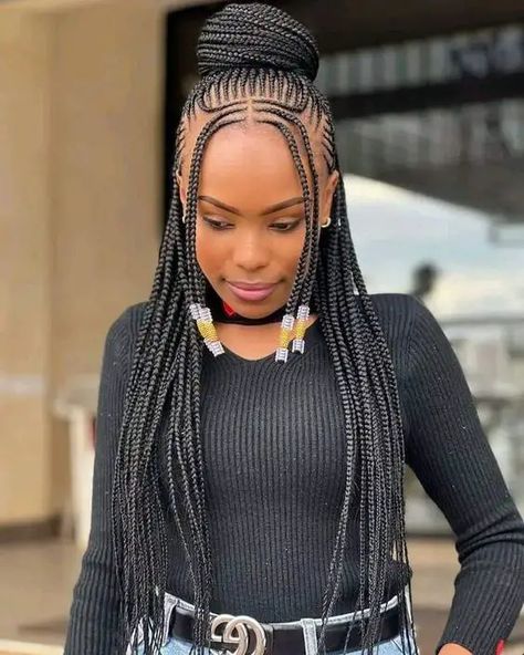 Carrot Hair Styles, Ghanian Lines Hairstyles Latest In Kenya, Line Braids African Hairstyles, Braided Lines Hairstyles African, Carrot Hairstyles For Black Women, Lines Hairstyles African, Cornrow Ponytail Hairstyles Black Women, Ghanian Lines Hairstyles Latest, Latest Hair Braids Styles 2023