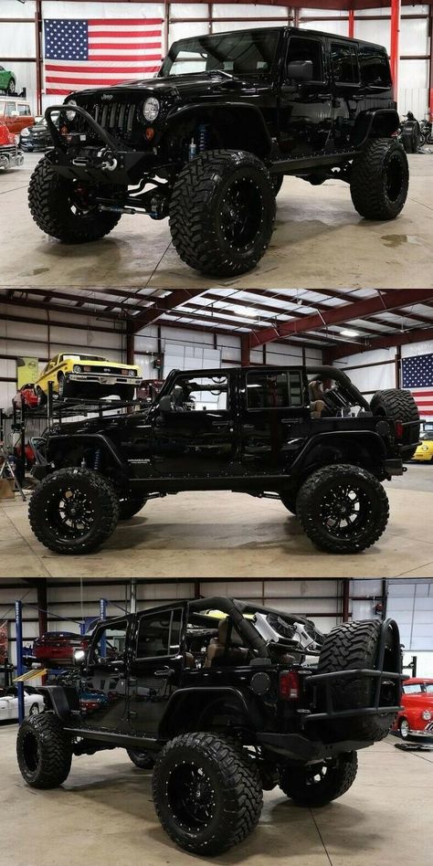 Blacked Out Jeep Wrangler, Jeep Wrangler Doors, Black Jeep Wrangler, Jeep Wrangler Lifted, Lifted Jeep Wrangler, Jeep Jku, Jeep Wrangler For Sale, Custom Jeep Wrangler, 2016 Jeep Wrangler