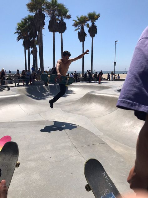 Skate Park Venice Beach Day In La, Long Beach California, Skate Park, Venice Beach, Long Beach, Beach Day, Skating, Summer Beach, Venice