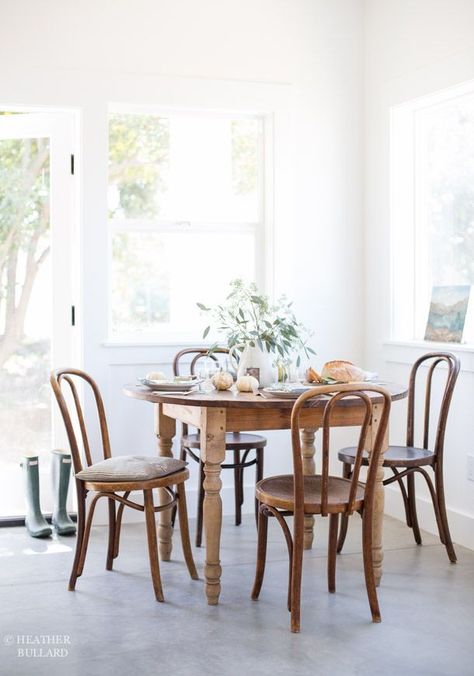 Heather Bullard, Autumn Table, Plywood Furniture, Household Furniture, Painted Table, Formal Dining Room, Round Table, Room Table, Place Cards