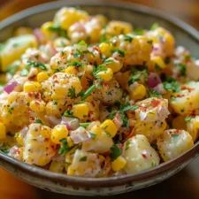 Corn Potato Salad, Mexican Potatoes, Grilled Corn Salad, Mexican Side Dishes, Potato Salad Recipe, Spicy Salsa, Mexican Street Corn, Street Corn, Mexican Street