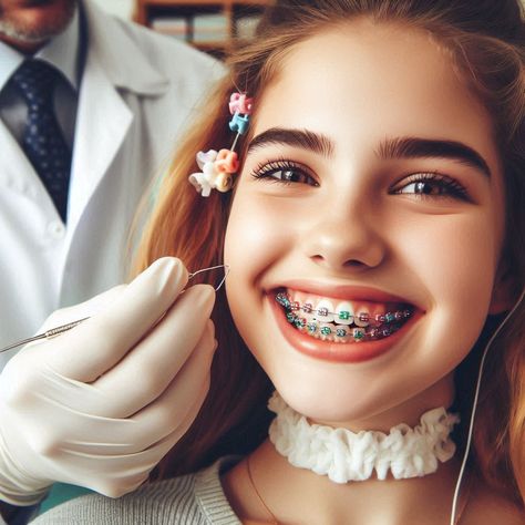 Traditional Braces in Woodbridge, Virginia Brackets Aesthetic, Lingual Braces, Braces Smile, Woodbridge Virginia, 70s Inspired Outfits, Traditional Braces, Orthodontic Appliances, Clear Braces, Dental Art