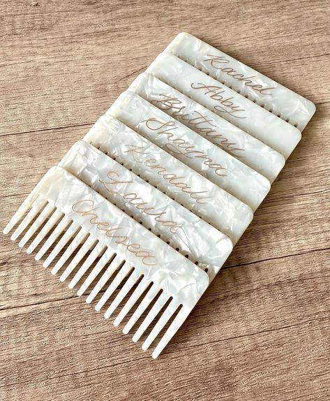 Personalized Acetate Marble Comb Engraving Wedding Gift Bachelorette Bridal Shower Bridesmaid Proposal Birthday Graduation - Etsy