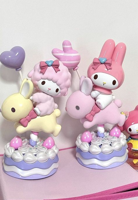 My Melody Clay, Sanrio Figurine, Sanrio Figures, Hello Kitty My Melody, Hello Kitty Items, Cute Little Things, Rilakkuma, Cute Toys, Sanrio Characters