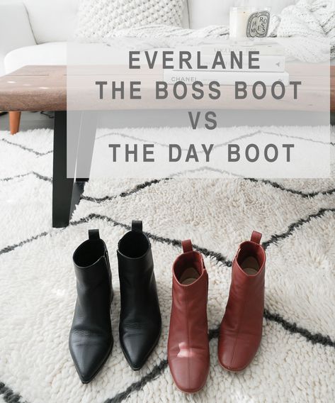 The good and the bad for both Everlane The Day Boot and The Boss Boot Timeless Boots Women, Suede Chelsea Boots Outfit, Everlane Boots, Laura Bailey, Boot Companies, Comfortable Boots, Of Outfits, Classic Boots, Casual Black