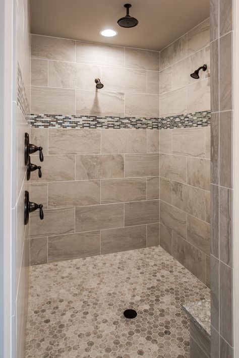 Here’s what you need to know as well as some pros and cons of curbless showers to help you decide if this bathroom feature is right for you: Modern Farmhouse Walk In Shower Ideas, Craftsman Shower Tile Ideas, Roman Shower Walk In Master Bath, Bathroom Tile Showers Walk In, Custom Tile Shower Ideas, Walk In Shower Designs Tile, Tile Showers Walk In, Shower Tile Ideas Walk In Master, Walkin Shower Tile Ideas