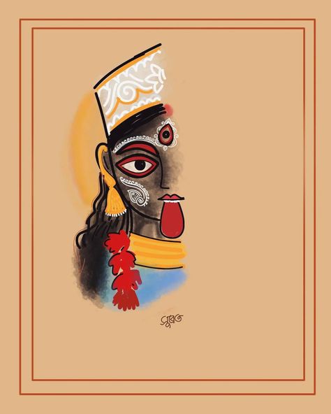 Kali Painting, Durga Ma, Kali Hindu, Kali Ma, Maa Kali, Kali Goddess, Maa Durga, Lord Shiva Pics, Durga Maa