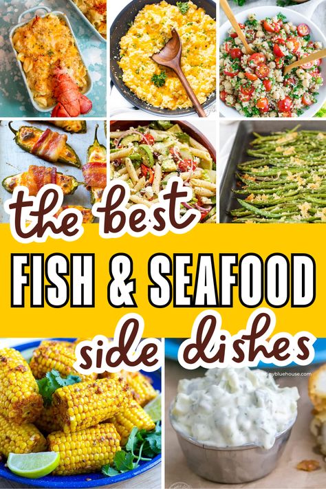 Catfish Sides Dishes, Seafood Side Dishes, Fish Side Dishes, Fish Fry Menu, Fish Fry Sides, Shrimp Side Dish, Catfish Dinner, Fish Sides, Side Dishes For Fish