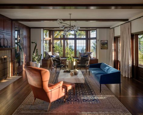 1970s Tudor House, Tudor Revival Interior Design, Renovated Tudor Homes, Timeless Craftsman Kitchen, Historic Modern Interior, English Tudor Homes Interior, Tudor Revival Interior, Pnw Decor, Home Modern Interior