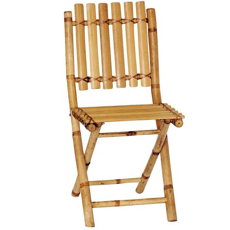 Bamboo54 Folding Bamboo Chairs - Set of 2 - 5427 Bamboo Chair Design, Bamboo Furniture Diy, Bamboo Projects, Bamboo Furniture Design, Diy Bamboo, Bamboo Ideas, Bamboo Diy, Bamboo Building, Bamboo Architecture