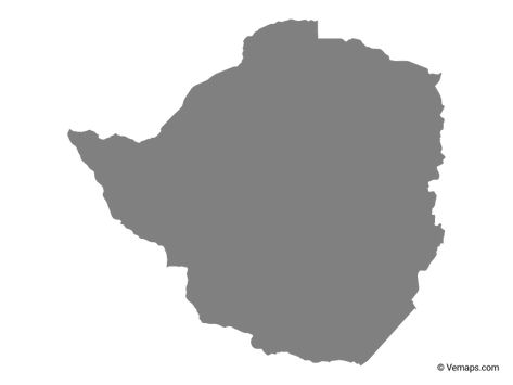 Grey Map of Zimbabwe Zimbabwe Map, Zimbabwe, Map Vector, Human Silhouette, Vector Free, Map, Grey