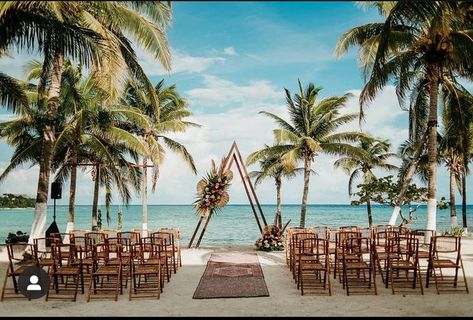 Beach Weddings, Triangle Alter, Friday Wedding, Brown Chair, Last Friday, Desert Wedding, Tropical Wedding, Wedding Inspo, Beach Wedding