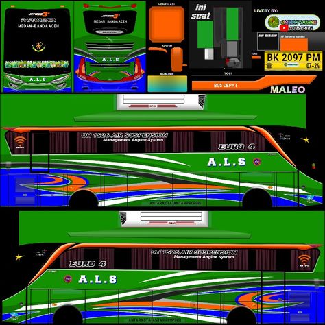 St Bus, Bus Skin, Mobil Mustang, Bus Skin Design, Bus Simulator, Skin Design, Mustang, Smartphone, Indonesia