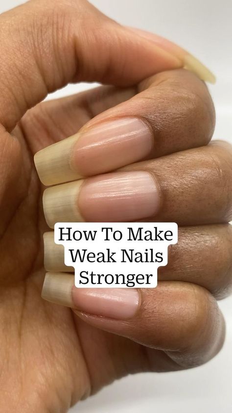 How To Make Weak Nails Stronger in 2022 | Weak nails, Nail growth tips, Nail care Nails Stronger, Grow Long Nails, Nail Growth Tips, Weak Nails, Nagel Tips, Nail Care Tips, Nail Care Routine, How To Grow Nails, Brittle Nails