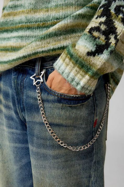 Wallet Chain with Star Clasp https://whispers-in-the-wind.com/discover-the-latest-mens-accessory-trends-for-2024/?wallet-chain-with-star-clasp Jeans Chain, Waist Jewelry, Chic Scarves, Chic Bracelet, Victorian Clothing, Stylish Bracelet, Classy Jewelry, Mens Accessories Jewelry, Stylish Sunglasses