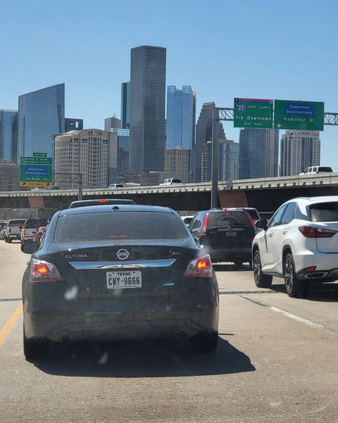 Houston Texas Freeway traffic Houston Texas Aesthetic, Downtown Houston Texas, Toyota Center, Dallas City, Deni Denials, Houston City, Houston Food, Texas City, Downtown Houston