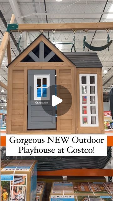 Costco Empties on Instagram: "Gorgeous New Playhouse @costco  #costco_empties #costco #costcofinds #playhouse #playhouses #outdoors #outdoorplay #outdoorplayspace #outdoorlife ##outdoorliving"