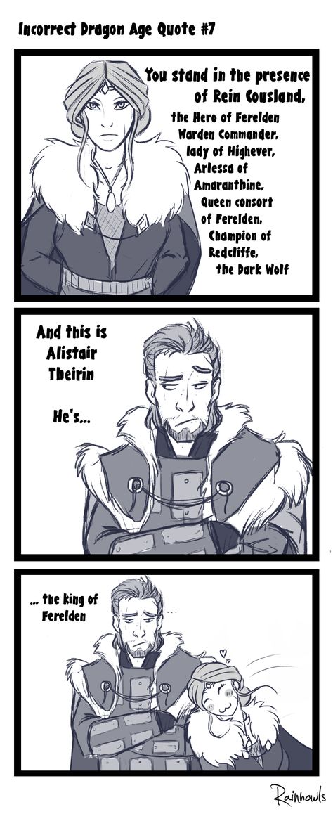 Dragon Age Alistair, Dragon Age Comics, Dragon Age Memes, Dragon Age Funny, Art Romance, Dragon Age Romance, Dragon Age Characters, Funny Dragon, Dragon Age 3