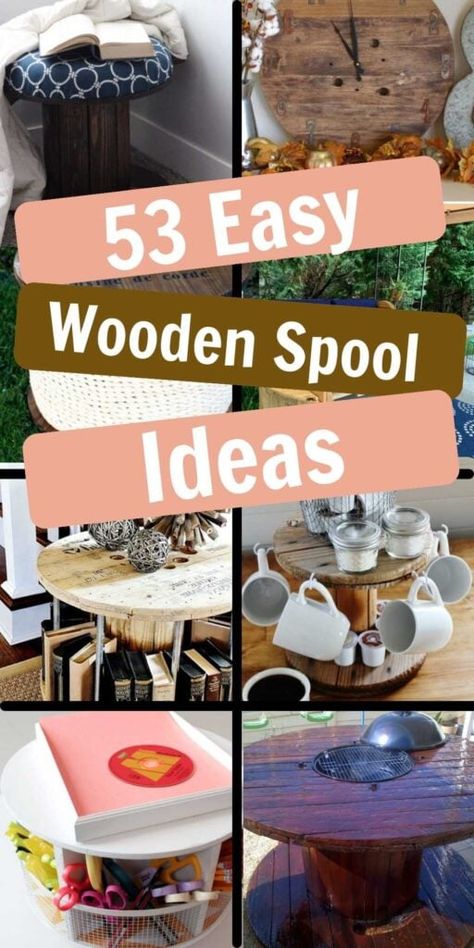 Wooden Wire Spool Ideas Diy Projects, Wooden Spool Ideas, Diy Cable Spool Table, Cable Reel Table, Spool Projects, Wood Spool Tables, Wire Spool Tables, Wooden Cable Reel, Cable Spool Furniture