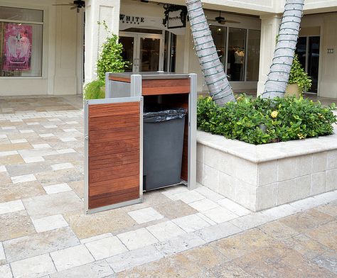 LargeModern Outdoor   Trash Bin Tempat Sampah Outdoor, Outdoor Trash Bin, Garbage Bins Outdoor, Rubbish Bin Storage Outdoor, Trash Bin Storage Outdoor, Outdoor Trash Can Ideas, Trash Bin Design, Trash Bin, Outdoor Garbage Storage