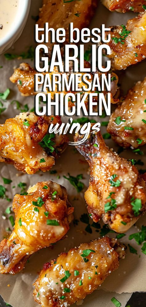 Garlic Parmesan Wings [40 Minutes] – Chasety Chicken Wings In The Airfryer, Garlic Parmesan Wings Crockpot, Garlic Parmesan Wings Grilled, How To Make Garlic Parmesan Wings, Spicy Garlic Chicken Wings, Garlic Parmesan Marinade For Chicken, Sweet Baby Rays Garlic Parmesan Recipes, Garlic Parm Sauce For Wings, Easy Garlic Parmesan Wings