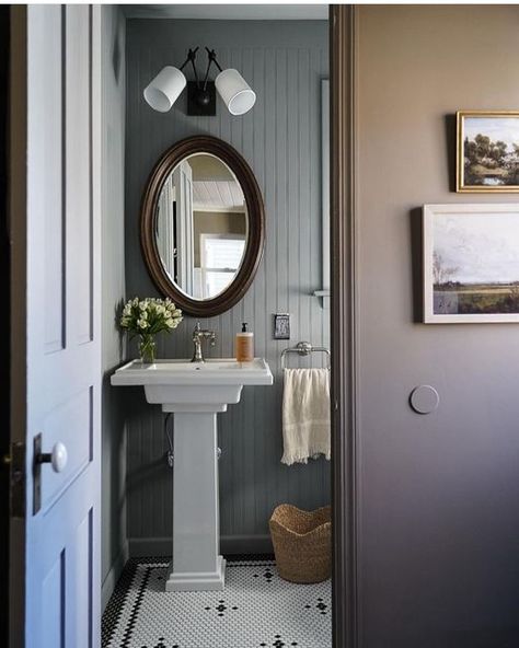 Shoppe Amber Interiors on Instagram: "An oh-so-dreamy powder room 💭Tap to shop @d.ridarick’s look! #shoppeliving" Bathroom Amber Interiors, Amber Lewis Powder Room, Amber Interiors Powder Room, Amber Lewis Bathroom, Amber Interiors Bathroom, Amber Lewis, Shoppe Amber Interiors, Bathroom Red, Powder Bath