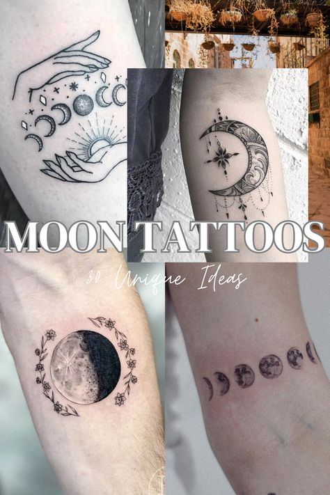 From Crescent to Full: 30 Creative Moon Tattoo Ideas for Lunar Enthusiasts Crescent Moon And Sun Tattoo Design, Celestial Tattoo Ideas Sleeve, Celestial Arm Sleeve Tattoo, Crescent Moon And Flower Tattoo, Birth Moon Tattoo, Women Moon Tattoo, Wanning Crescent Moon Tattoo, Moon And Bird Tattoo, Celestial Arm Tattoo