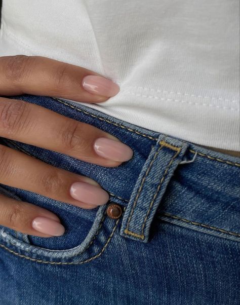 Milky Pink Nails, Manikur Kuku, Milky Pink, April Nails, Milky Nails, May Nails, Her Nails, Casual Nails, Nagel Inspo