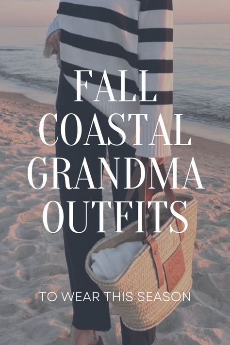 Fall Coastal Grandmother Outfits Cute Fall Beach Outfits, Florida November Outfits, Fall Coastal Grandmother, Pier Outfit, Cold Beach Outfit, Coastal Grandmother Outfits, Fall Vacation Outfits, Fall Beach Outfits, Grandma Outfit