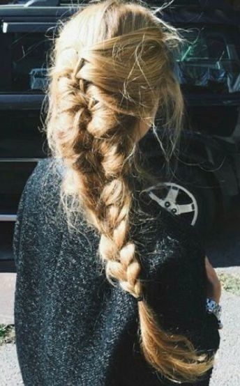 Fishtail Braid, Long Blonde, Long Blonde Hair, A Black, Her Hair, The Back, Blonde Hair, Long Hair, This Year