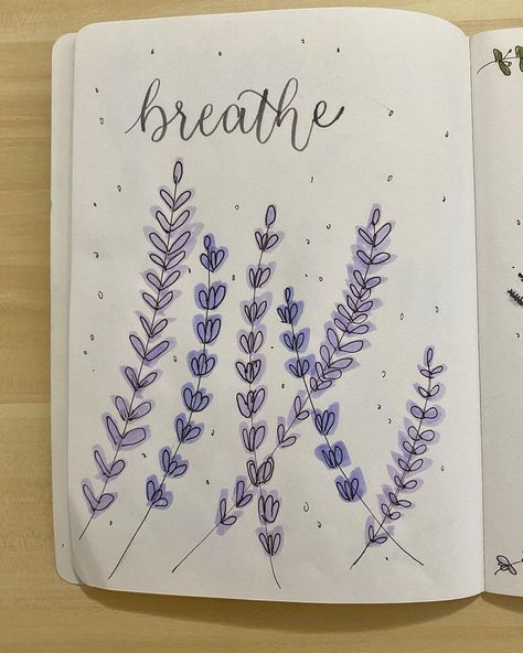 Draw Lavender, Lavender Drawing Easy, How To Draw Lavender, Lavender Drawing Simple, Doodle Lavender, Lavender Flower Drawing Simple, Lavender Doodle, Lavender Chalkboard Art, Lavender Drawing