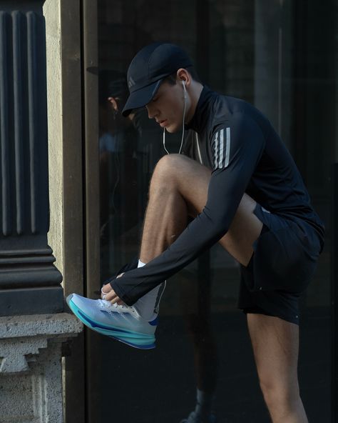 running on coffee… literally #adidasSupernova #ZalandoStyle @adidasrunning @zalando ad Running Aesthetic Men, Running Outfit Men, Athletic Shorts Outfit, Running Aesthetic, Epic Clothes, Athlete Motivation, Running Outfit, Running Photos, Aesthetic Men