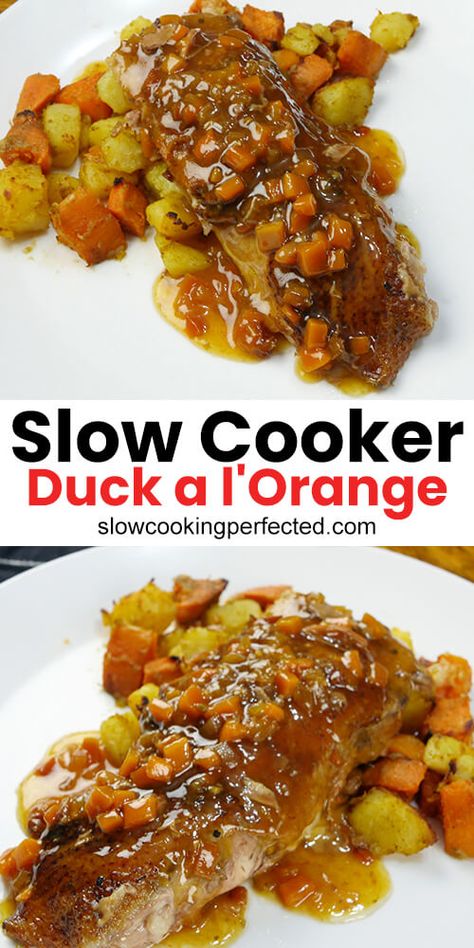 Slow Cooker Duck Recipes, Slow Cooker Duck, Duck Breast Recipe, Hungry Eyes, Duck Eggs, Roast Duck, Duck Recipes, Chicken Slow Cooker Recipes, Recipe Chicken