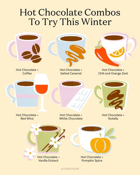 Essen, Whiskey Hot Chocolate, Wine Hot Chocolate, Red Wine Hot Chocolate, Cold Weather Drinks, Chocolate Drink Recipes, Boozy Hot Chocolate, Nutella Hot Chocolate, Hot Chocolate Milk