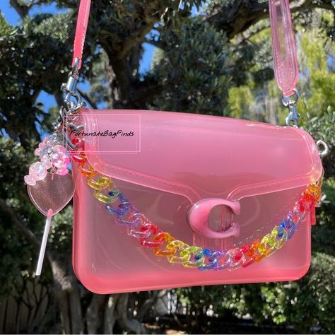 Exactly as photo good quality Resin Bag, Bear Makeup, Rainbow Jelly, Creative Money Gifts, Purse Crafts, Rainbow Bag, Triple Heart, Jelly Bag, How To Make Purses