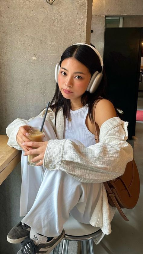 Apple Headphones, Apple Airpods, A Woman, Headphones