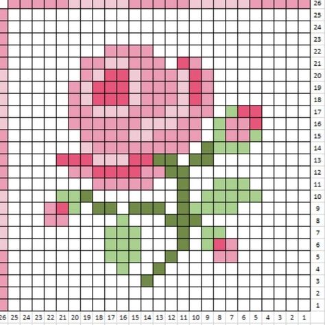 Draps Design, C2c Crochet Pattern, Floral Baby Blanket, Pixel Crochet, Tapestry Crochet Patterns, C2c Crochet, Mini Cross Stitch, Pola Sulam, Cross Stitch Borders