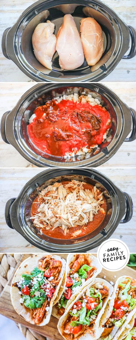 Crock Pot Chicken Tinga Chicken Tinga Crockpot Slow Cooker, Tinga In Crockpot, Tinga Chicken Crock Pot, Crock Pot Chicken Tinga, Chicken Tinga Recipe Crock Pots, Crockpot Chicken Tinga Tacos, Chicken Tinga Crockpot, Slow Cooker Chicken Tinga, Easy Crockpot Chicken Recipe