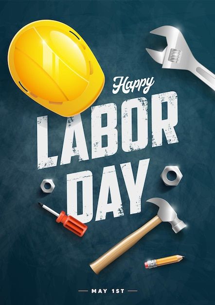 Happy Workers Day Poster, Labor Day Creative Ads, Labour Day Poster Ideas, Labour Day Poster Design, May 1 Labor Day Poster, Labor Day Poster Design, May Day Poster, Labor Day Illustration, Labour Day Poster