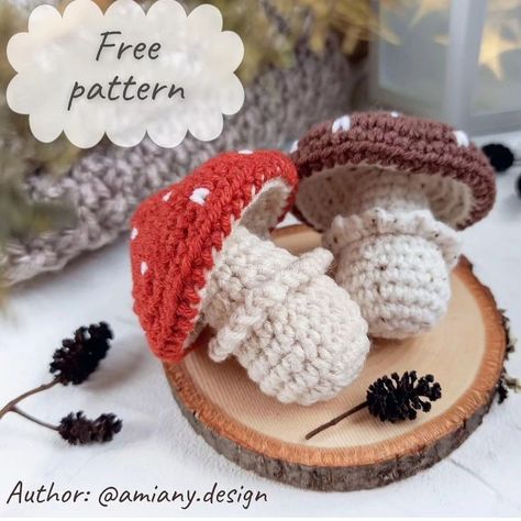 Crochet Snowman, Amigurumi Doll Pattern, Crochet Mushroom, Crochet Panda, Crochet Bee, Pola Amigurumi, Crochet Mouse, Crochet Plant, Crochet Food