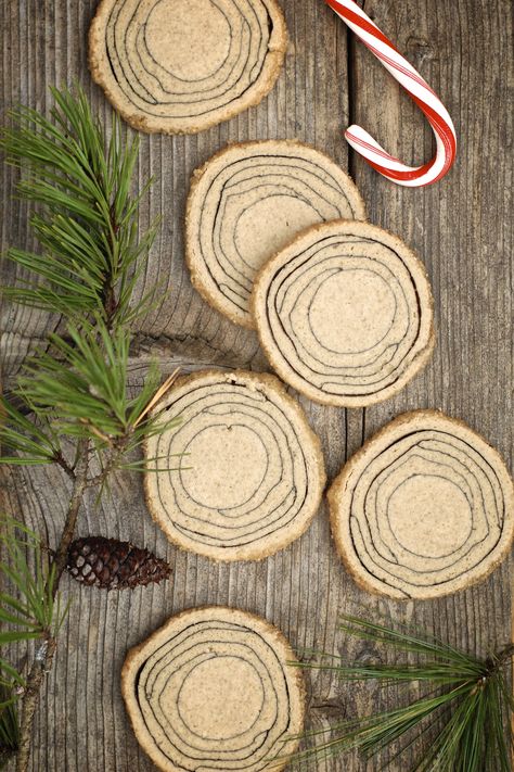 cinnamon log slices (GF) Autumn Bakes, Light Reference, Cookies And Candy, Seasonal Eating, Best Holiday Cookies, Cookie Boxes, Log Slices, Baking Kitchen, Vegan Peanut Butter