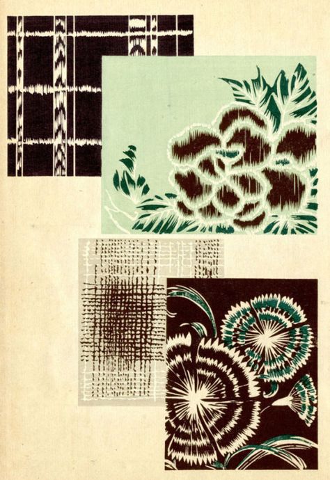 japaneseaesthetics:  “ boudhabar:  “1895 Meiji  ”  Prints created in 1895, Japan  ” Screen Printed Textiles, Japanese Art Modern, Antique Botanical Print, Architectural Prints, Toned Paper, Japanese Textiles, Vintage Graphic Design, Garden Print, Japanese Woodblock Printing