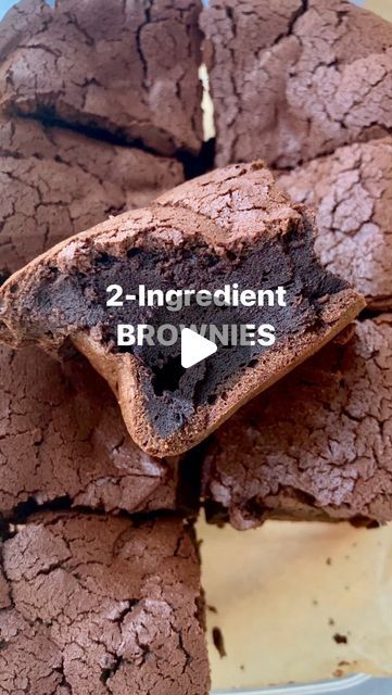 Easiest Sweet Recipes, Quick 3 Ingredient Desserts, 2 Ingredients Brownies, Two Ingredient Brownies, 3 Ingredients Brownies, Brownie Recipes Easy 3 Ingredients, Easy Healthy Brownies, Low Calorie Healthy Desserts, 2 Ingredient Snacks